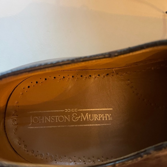 Johnston & Murphy lace up loafers brown men’s shoes size 8 1/2 - Picture 7 of 8